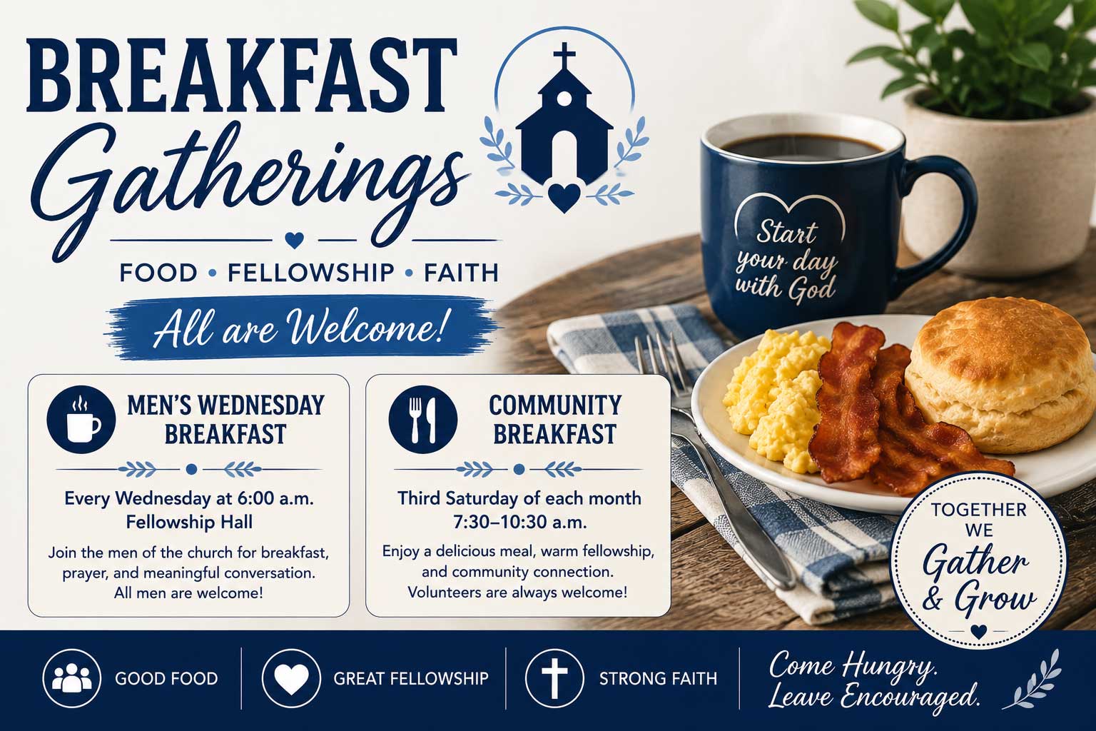 Breakfast gatherings at Knob Noster United Methodist Church