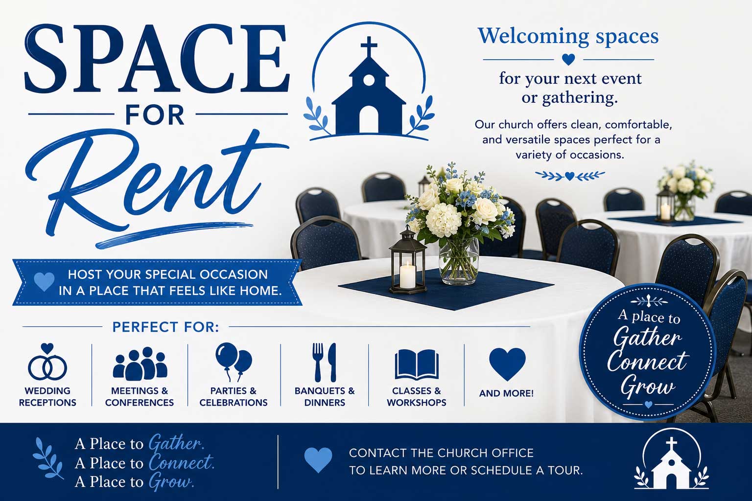 Facilities available for rent